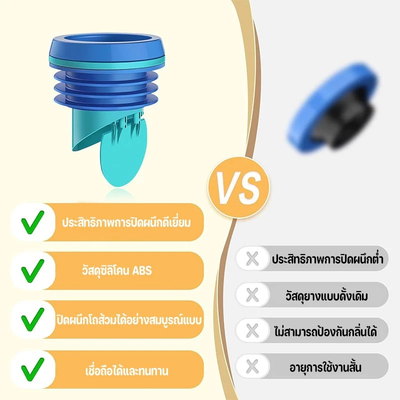 วงแหวนซีลฟลานจ์ชักโครก 3 ชั้น กันกลิ่นกันน้ำย้อน thumbnail 4