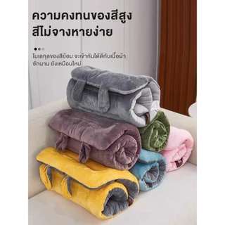 เบาะนั่ง เบาะรองเก้าอี้ มีสายรัดให้แก้ไข ใช้รองหลัง รองบนเก้าอี้ นุ่ม นั่งสบาย สามารถม้วนเก็บและใช้เป็นหมอนได้
