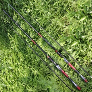 HAIYI FISHING เบ็ดตกปลาครบชุด1.8 เมตร/2.1 เมตรคันเบ็ดตกปลาหล่อตกปลาชุด 2 ส่วนคันเบ็ด 18+1BB 7.2:1 สีสันรอกตกปลา เบ็ดตกปล