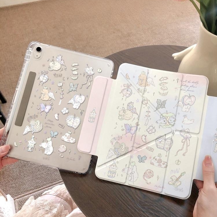 ✨พร้อมส่ง✨เคสiPad พับรูปตัว Y น่ารัก Pro13 2025 Gen12 Air7 11 Gen9 ช่องใส่ปากกา เคสไอแพด Gen8 Air3