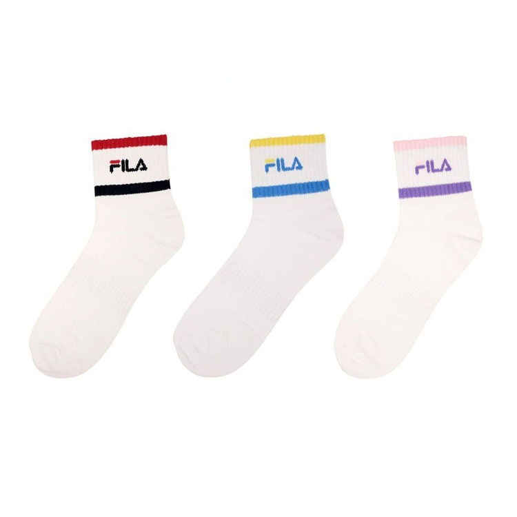 Fila ถุงเท้าเทนนิส Fila Edge Tennis Sock (3สี)