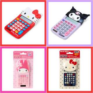 💖 แท้ 100% เครื่องคิดเลข Sanrio calculator 💜 เครื่องคิดเลขโซล่าเซลล์ ไม่ต้องใช้ถ่าน เครื่องเขียน Kitty Kuromi Cinnamon