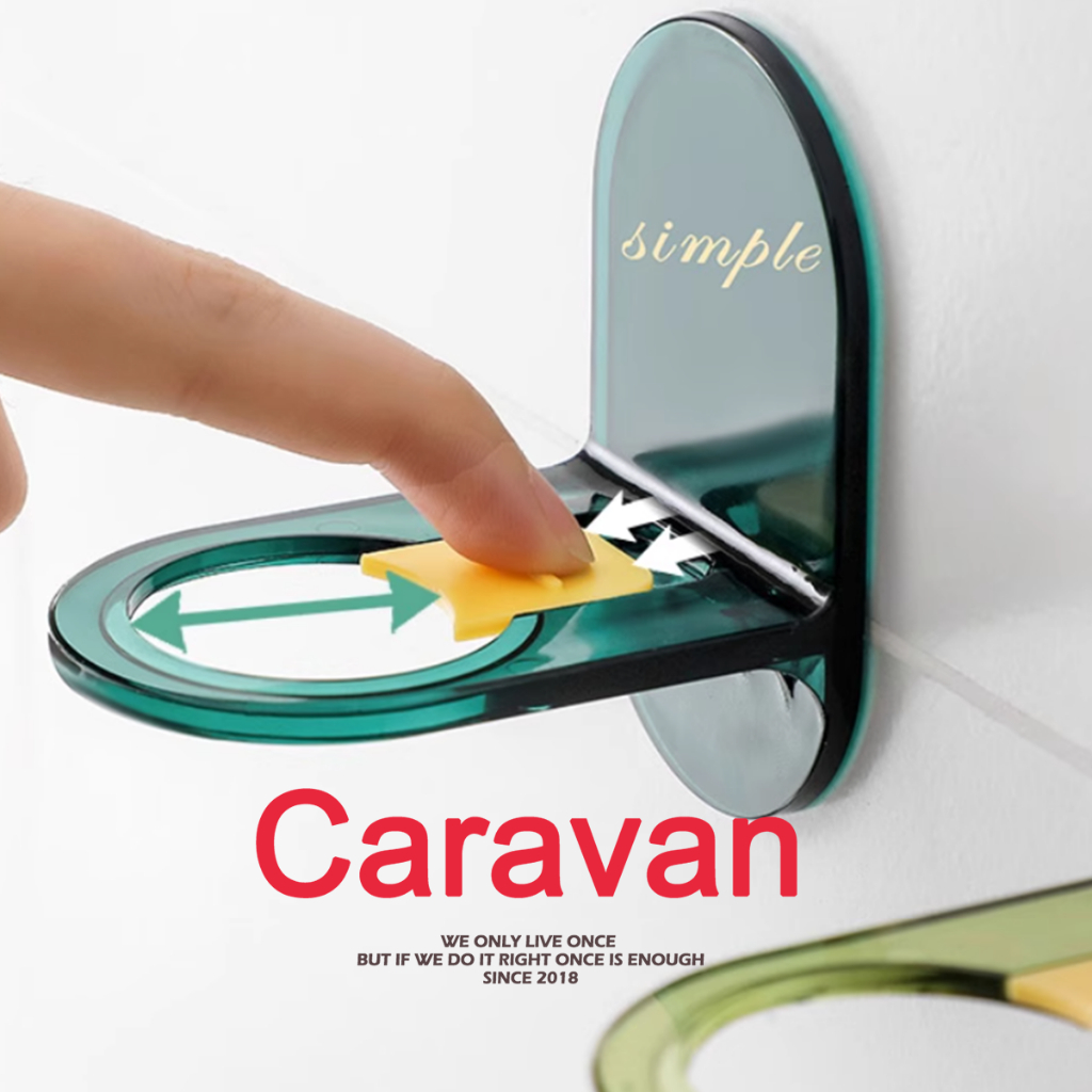 Caravan Crew Shampoo holder ที่วางขวดแชมพู ที่แขวงสบู่  ที่แขวนขวดปั๊ม มาพร้อมกับกาว