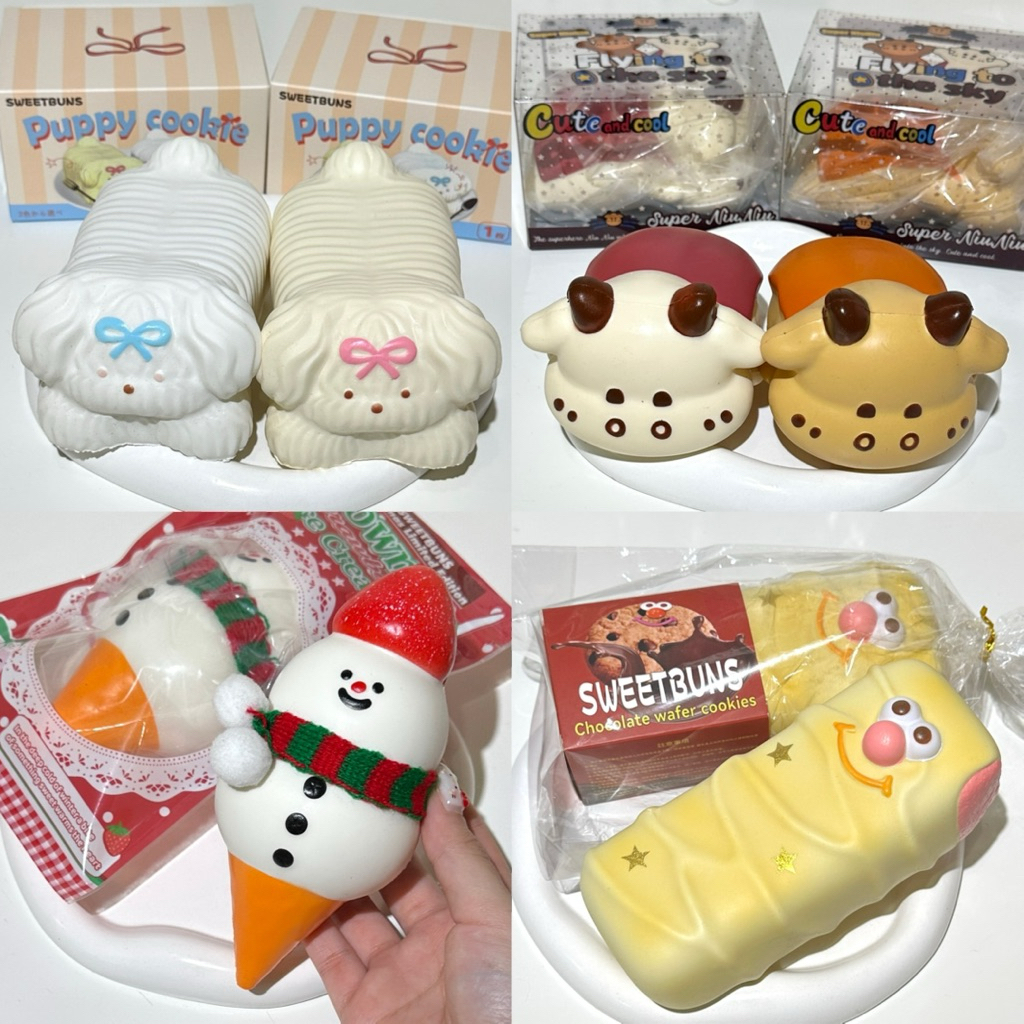 พร้อมส่ง‼️สกุชชี่ ‘ Sweetbuns ' รวมทุกแบบ🍎🍉 เนื้อดี กลิ่นหอม 📍ดูรายละเอียดในคลิปรีวิวก่อนกด📍 | sss s