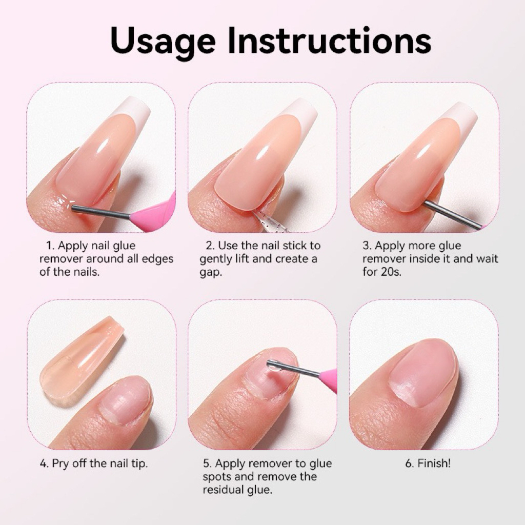 Born Pretty Nail Glue Remover น้ำยาล้างกาวติดเล็บ แบบหัวเข็ม มีส่วนผสมวิตามินE ขนาด 30ml สินค้าพร้อมส่ง รูปที่ 3