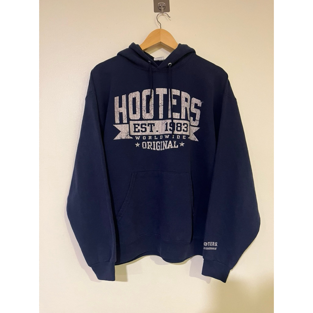 เสื้อฮู้ดมือสอง เสื้อ Hooters size L มือ2