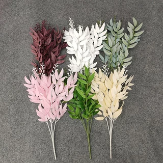 ใบวิลโลว์เทียมไหมเทียม กิ่งยาวสีเขียว สำหรับตกแต่งฤดูใบไม้ผลิ แขวนประดับบ้าน งานแต่งงาน และจัดแจกัน