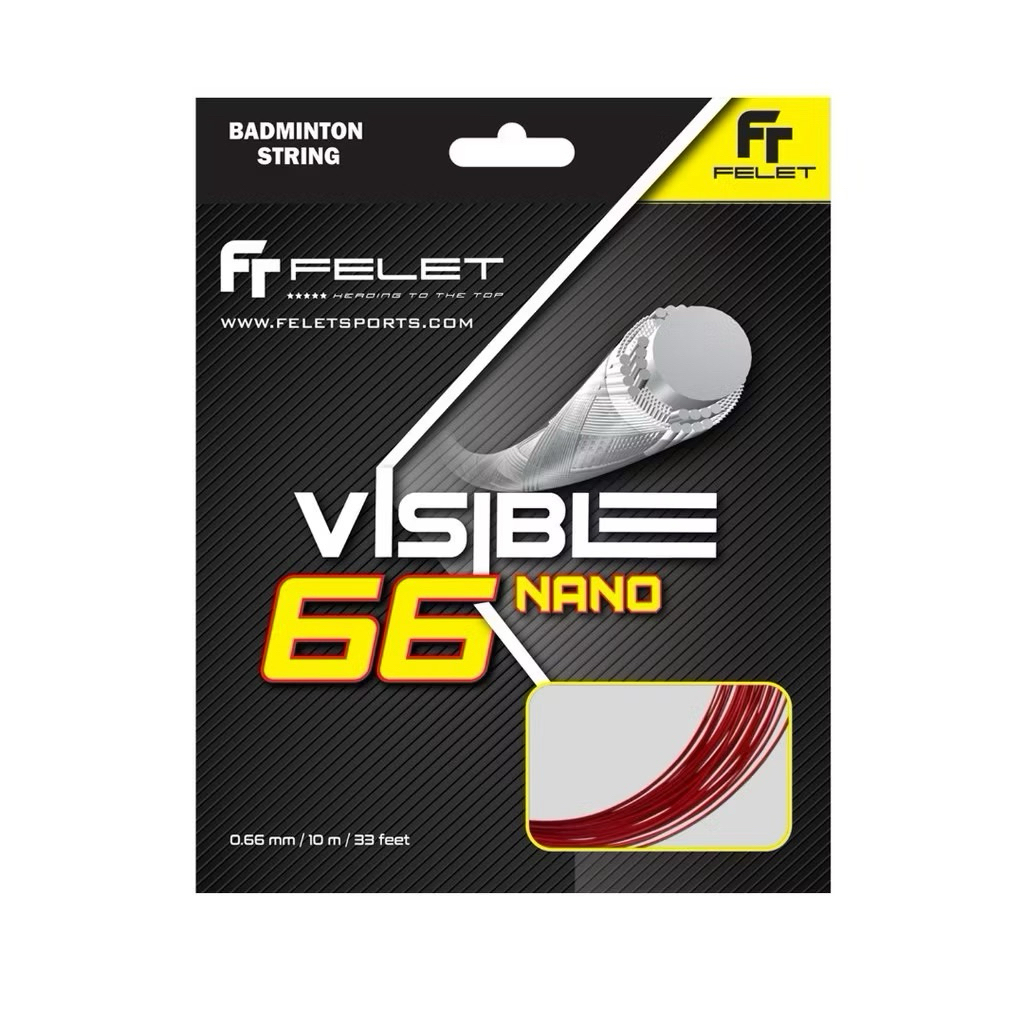FELET เอ็นแบดมินตัน VISIBLE 66 NANO 0.66mm