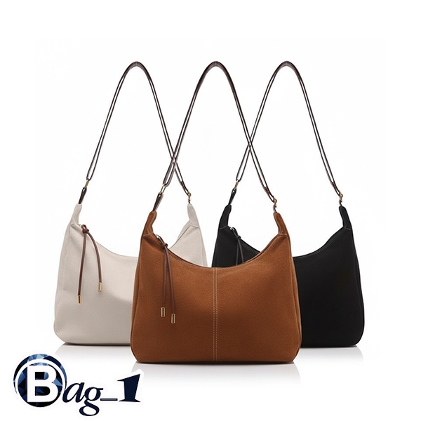 bag_1(BAG2298) กระเป๋าสะพายข้างผ้าหนังกลับ ใส่ไอแพดได้(ขนาด16นิ้ว)