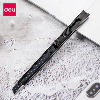 Deli มีดคัตเตอร์ คัตเตอร์ ที่ตัดกระดาษ มีดกรีดกระดาษ อเนกประสงค์ 9 มม Cutter