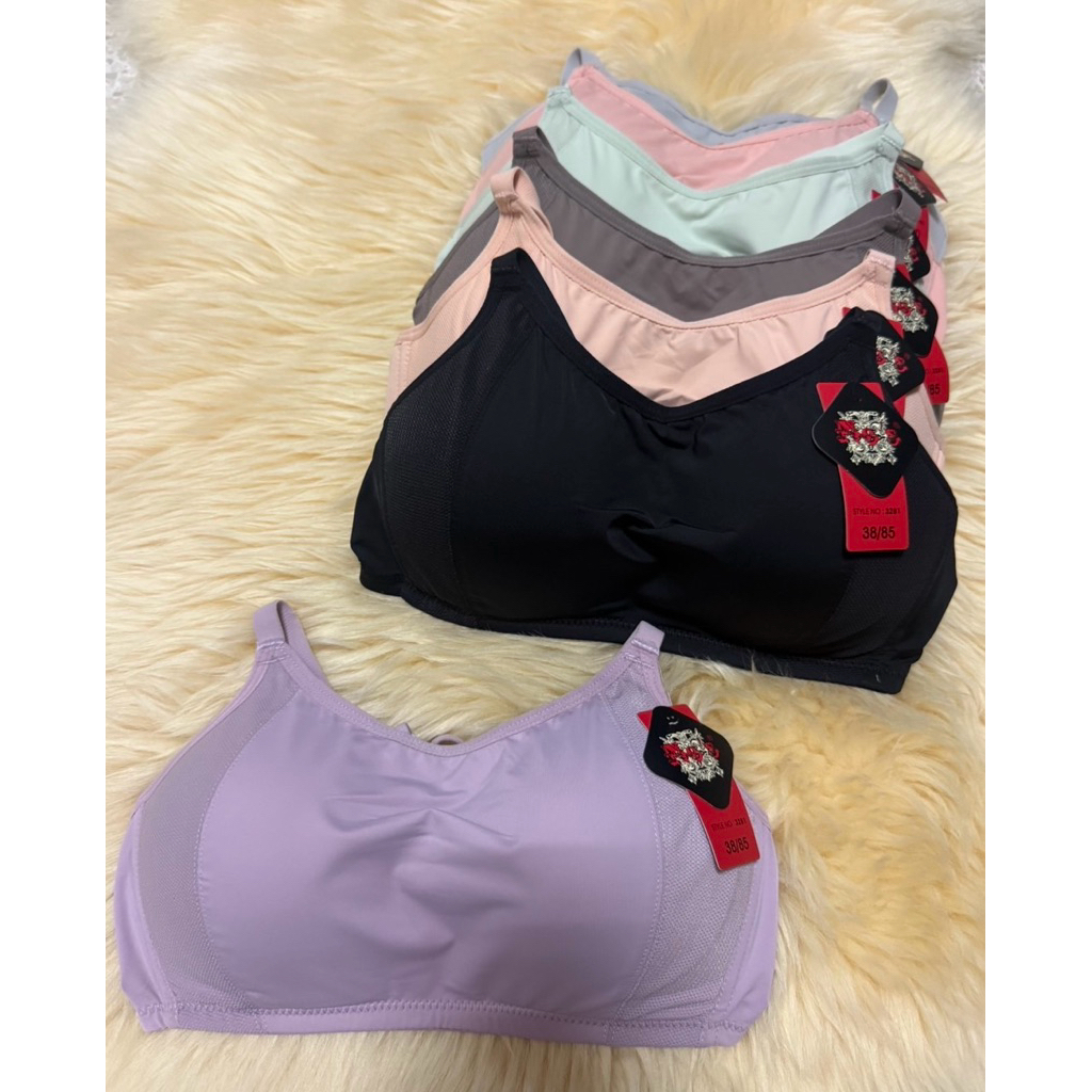 👙เสื้อใน Nobra แบบบังทรง No.3281👙คัพB เบอร์36-42ไม่มีโครง ไม่โป๊ ผ้านุ่มลื่นใส่สบาย