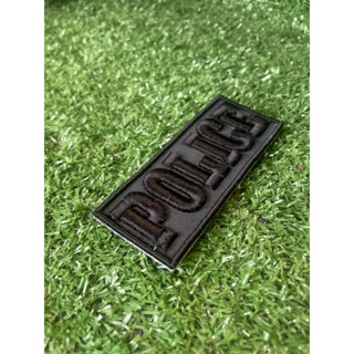 อาร์มป้าย โบลิส แบบนูน 3 มิติ 4*10 cm ผ้าเขียวปักดำ