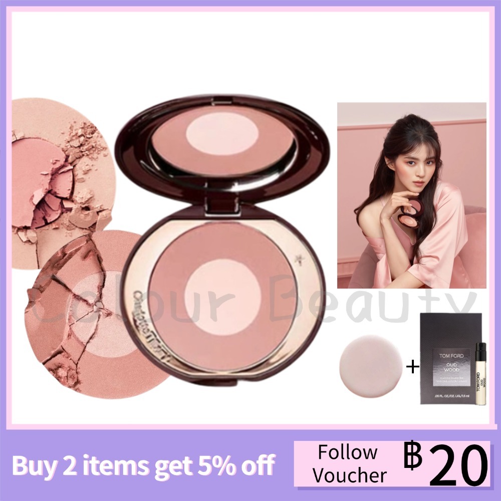 COD【ของแท้  จัดส่งที่รวดเร็ว 】 Charlotte Tilbury CT Cheek to Chic Swish & Pop Blush #Pillow Talk #First Love