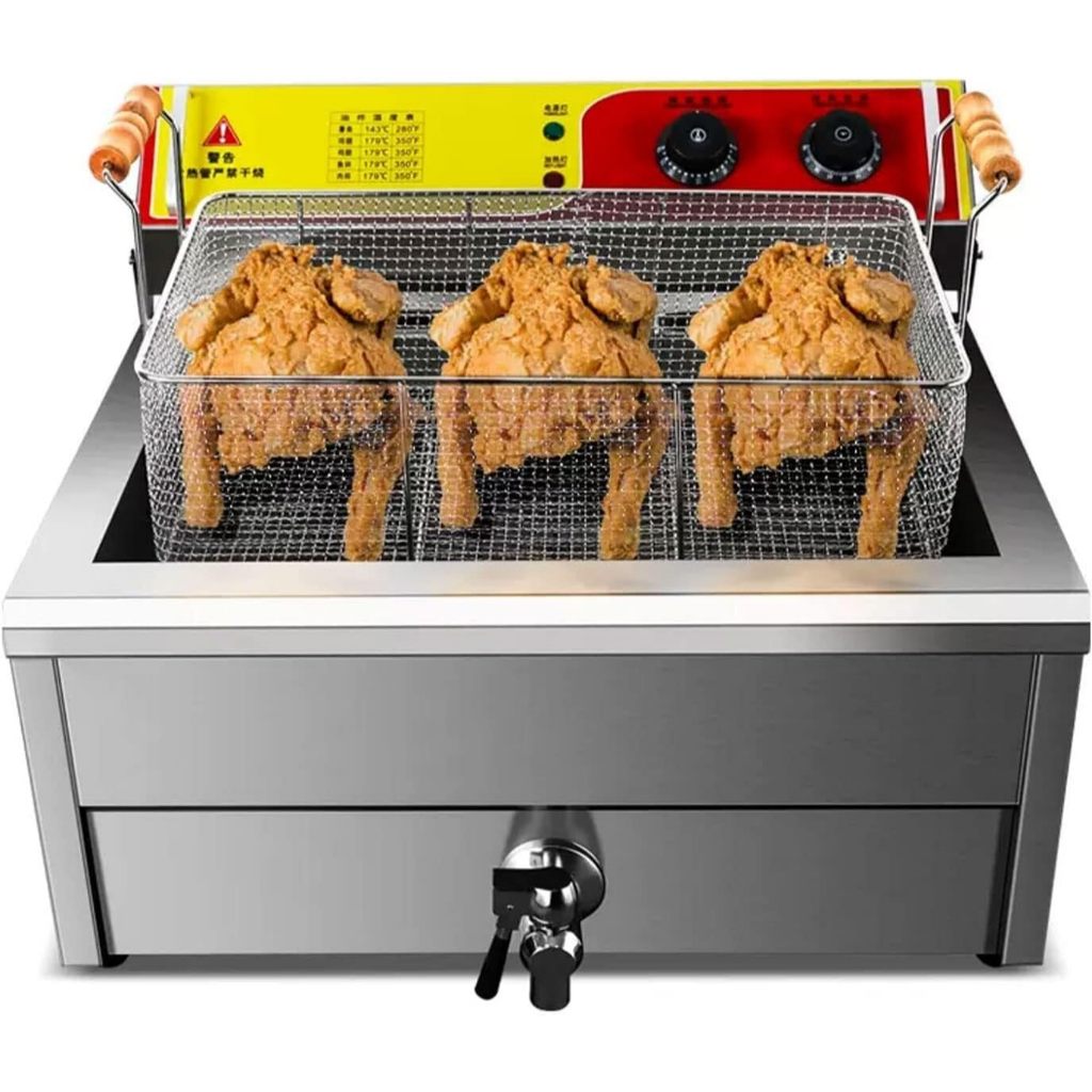 หม้อทอดไฟฟ้า18 ลิตร ตะกร้าทอดแนวยาว Electric Fryer, Deep Fryer
