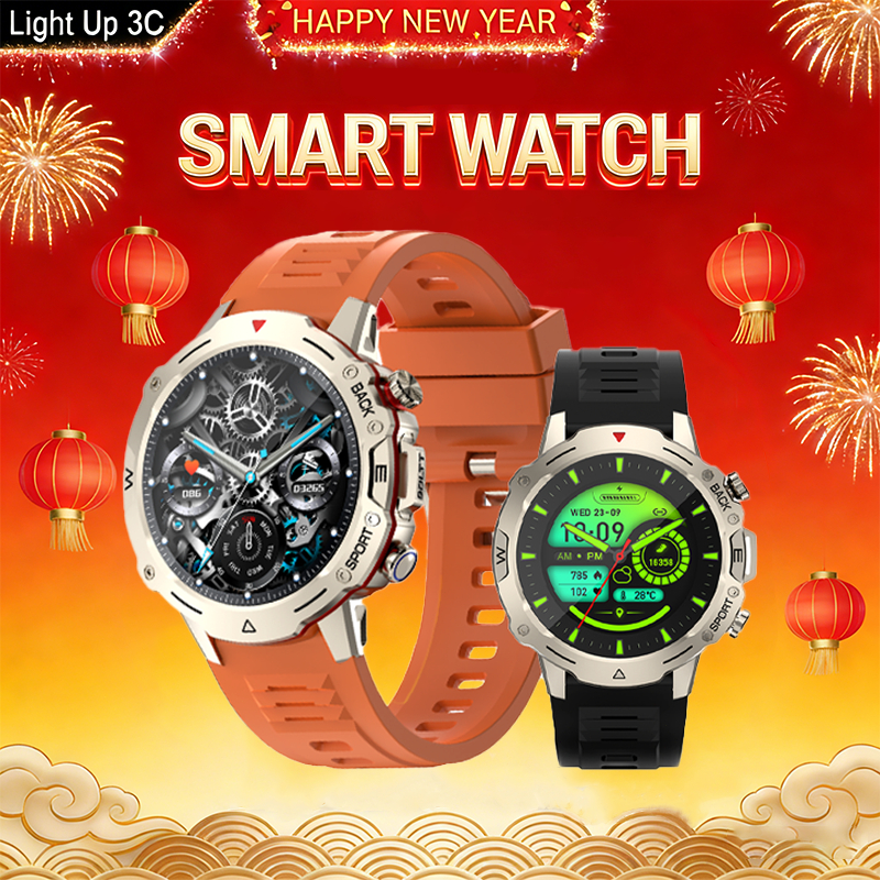 [ลดเหลือ 789] Light Up 3C Smartwatch รองรับการเล่นกีฬาหลายประเภท รองรับ Bluetooth Calling จอใหญ่1.39