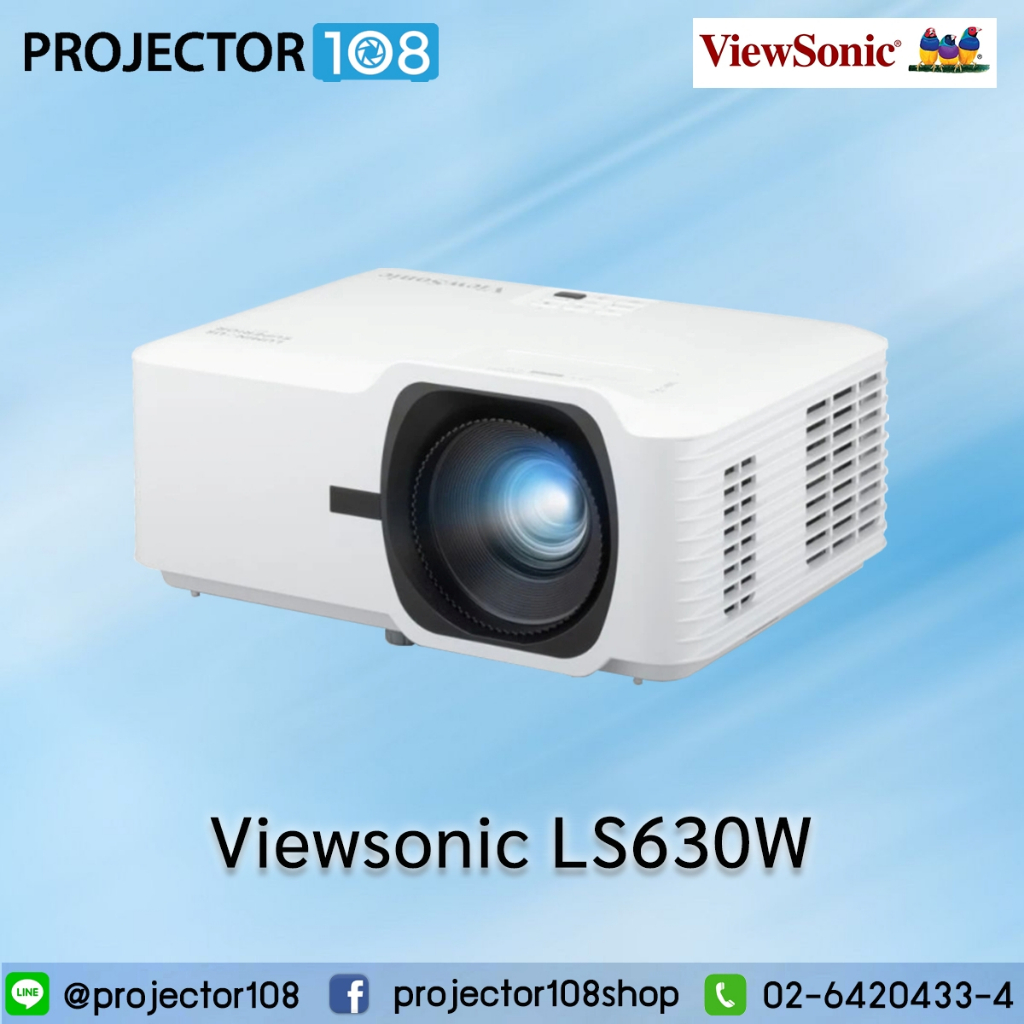 ViewSonic LS630W 4,500 ANSI Lumens WXGA Laser Business/Education Projector