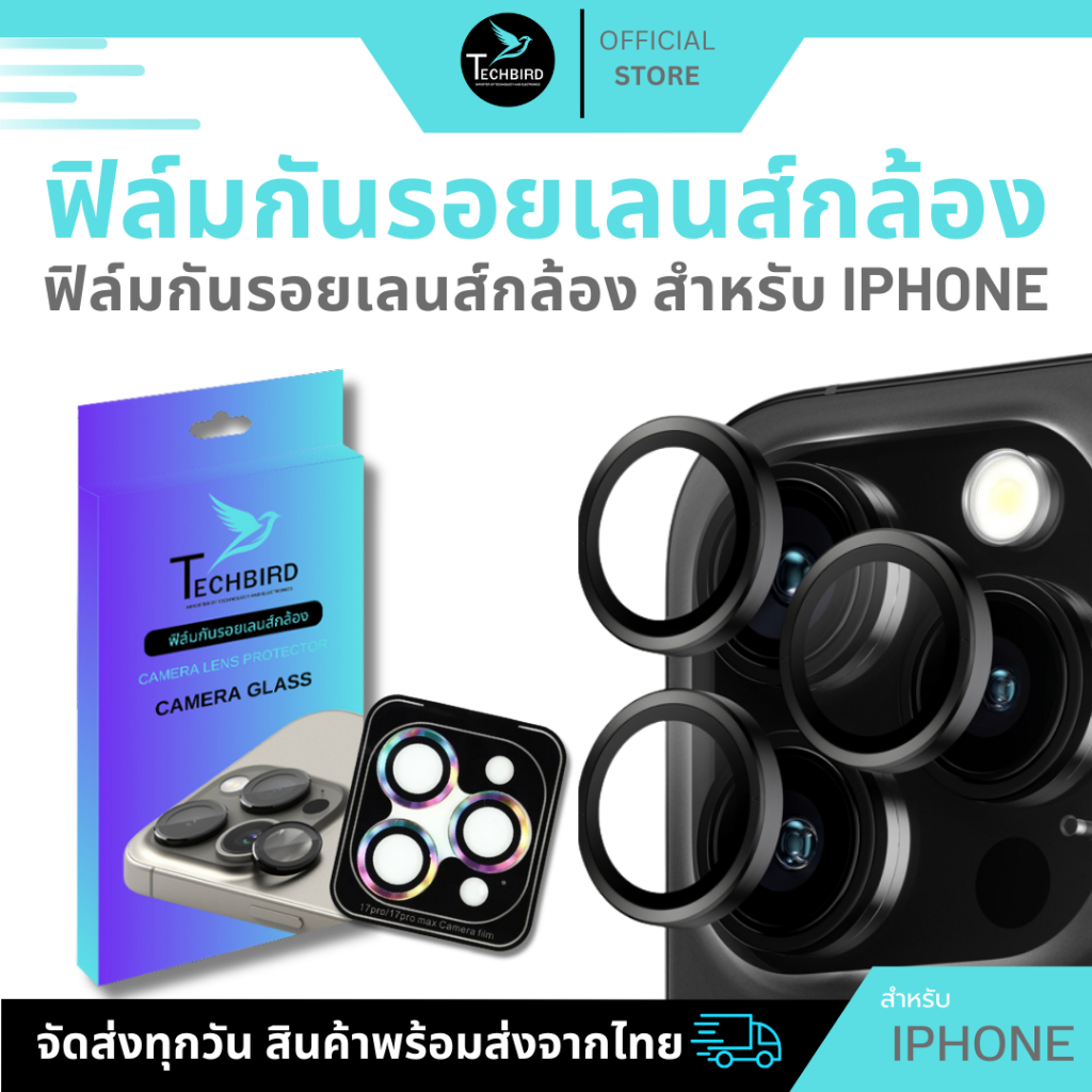ฟิล์มกระจก กันรอย เลนส์กล้อง สำหรับ iPhone 16 / 16plus / 16 pro / 16 promax เลนส์กล้องไอโฟน