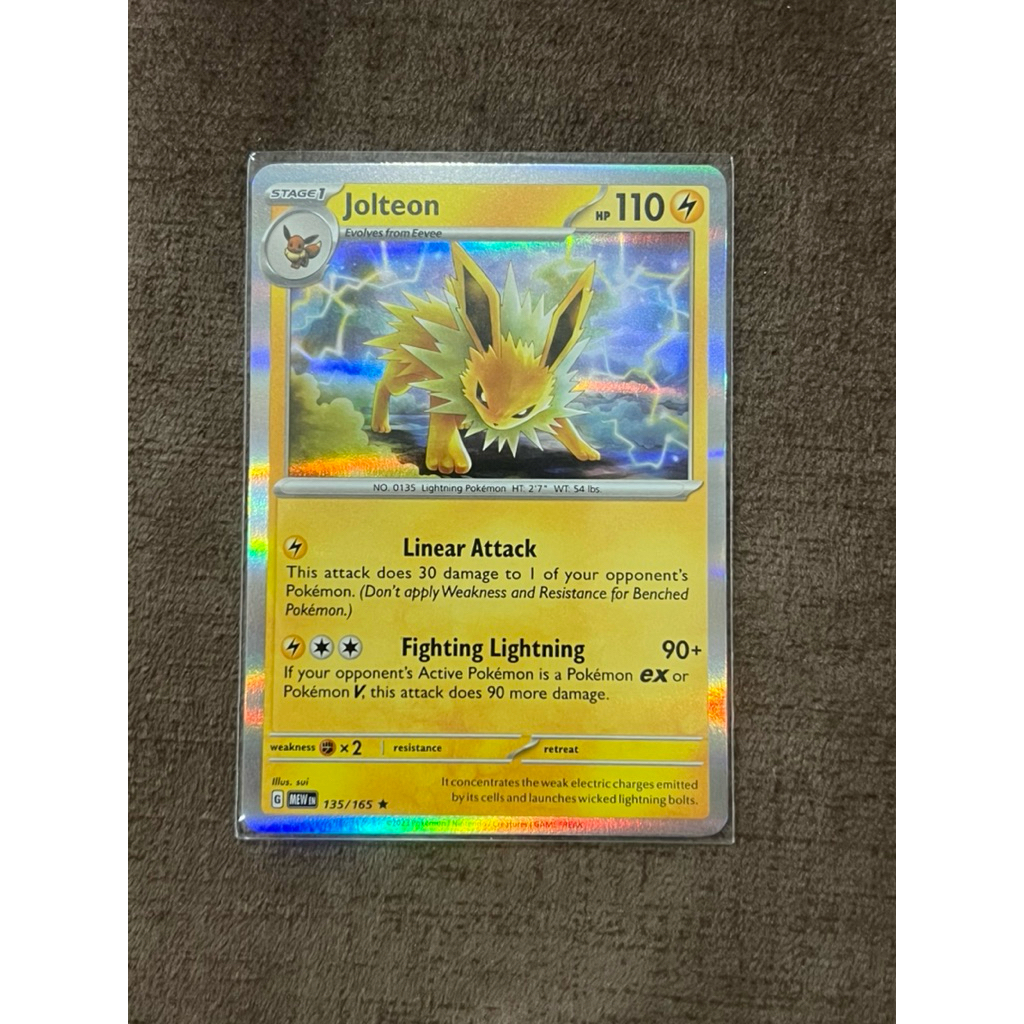 Pokemon card EN Jolteon-Holo