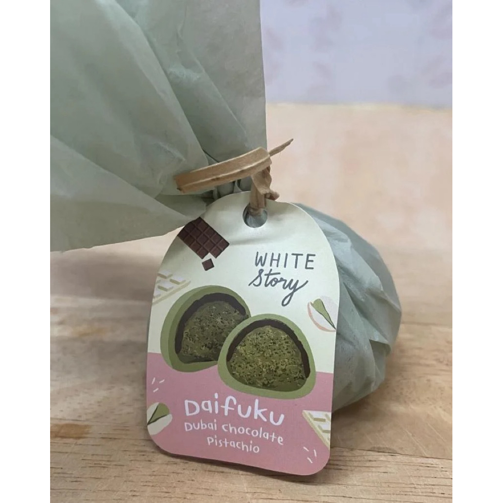 Daifuku Dubai Chocolate Pistachio ไดฟูกุ ช็อคโกแลตดูไบ จาก White Story