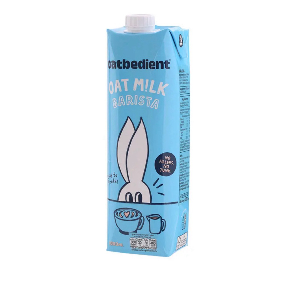 Oatbedient Barista Oat Milk 1000ml. เครื่องดื่มนมโอ๊ตบาริสต้า โอทบีเดี้ยนท์