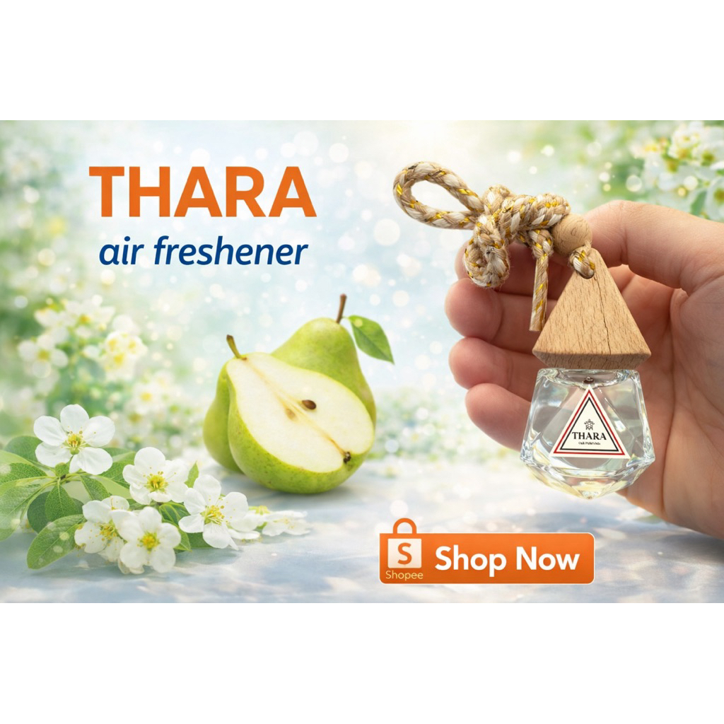 THARAน้ำหอมปรับอากาศในรถยนต์ลดกลิ่นอับสดชื่นหอมยาวนาน8มล.