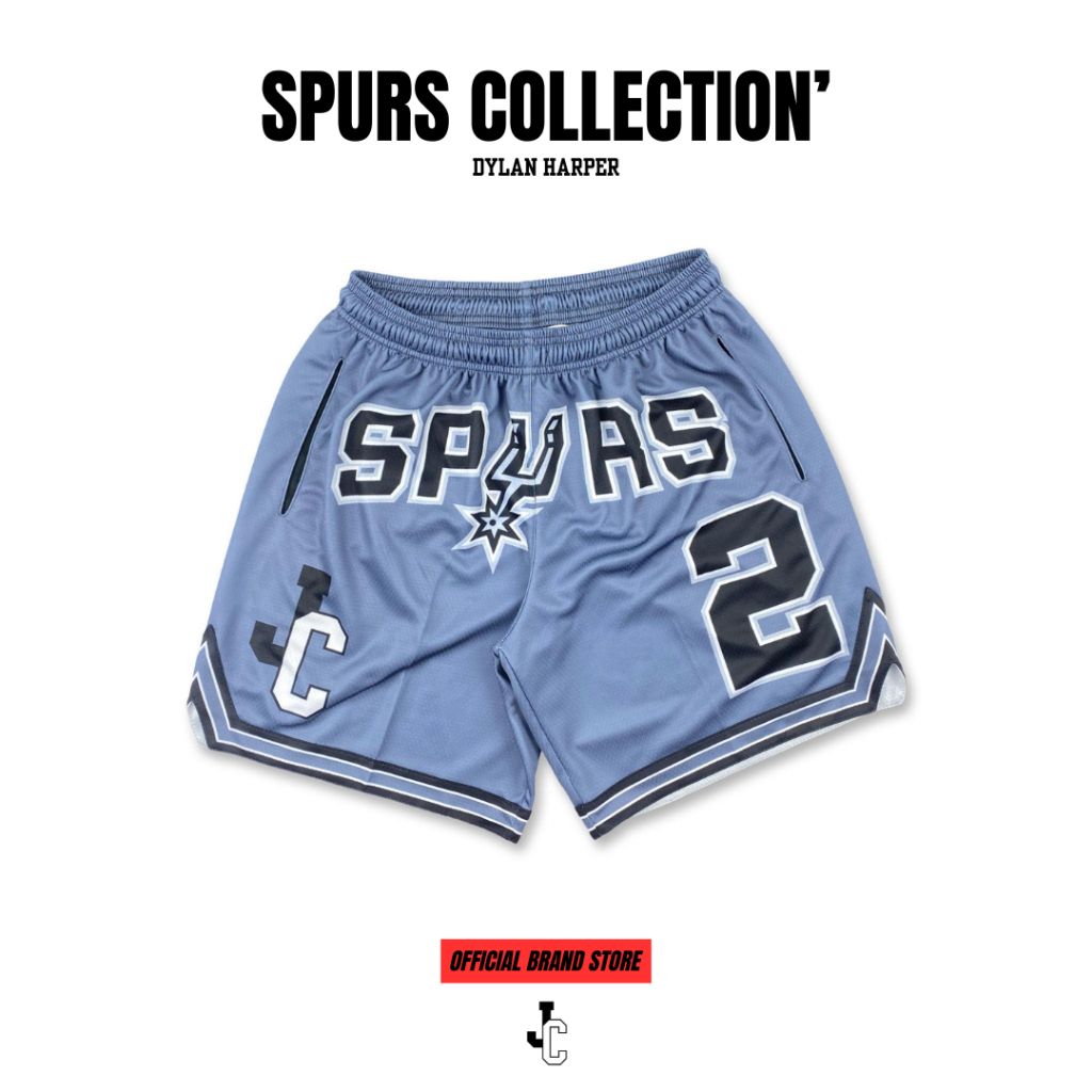 JcooN’ Dylan Harper Spurs Collection Basketball Shorts กางเกงบาสขาสั้น กางเกงบาส NBA