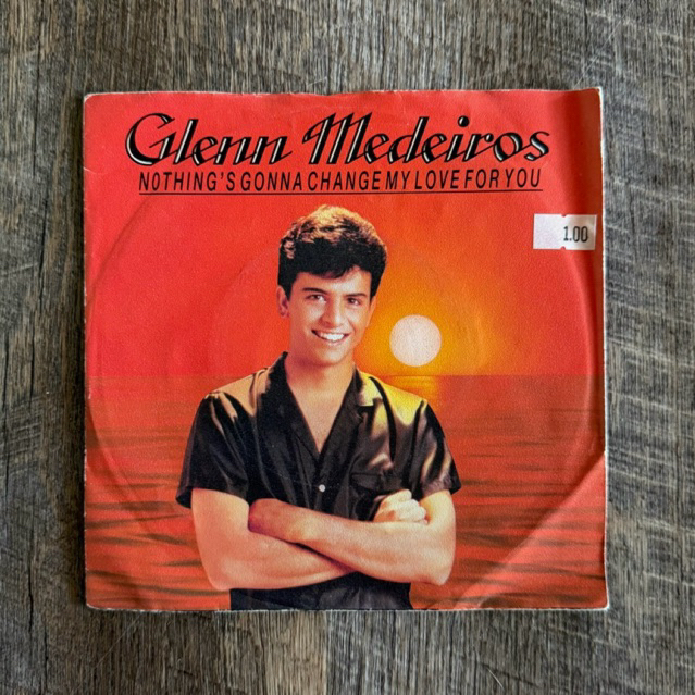 แผ่นเสียง  Glenn Medeiros – Nothing’s gonna change my love for you vinyl lp 7”(VG+)
