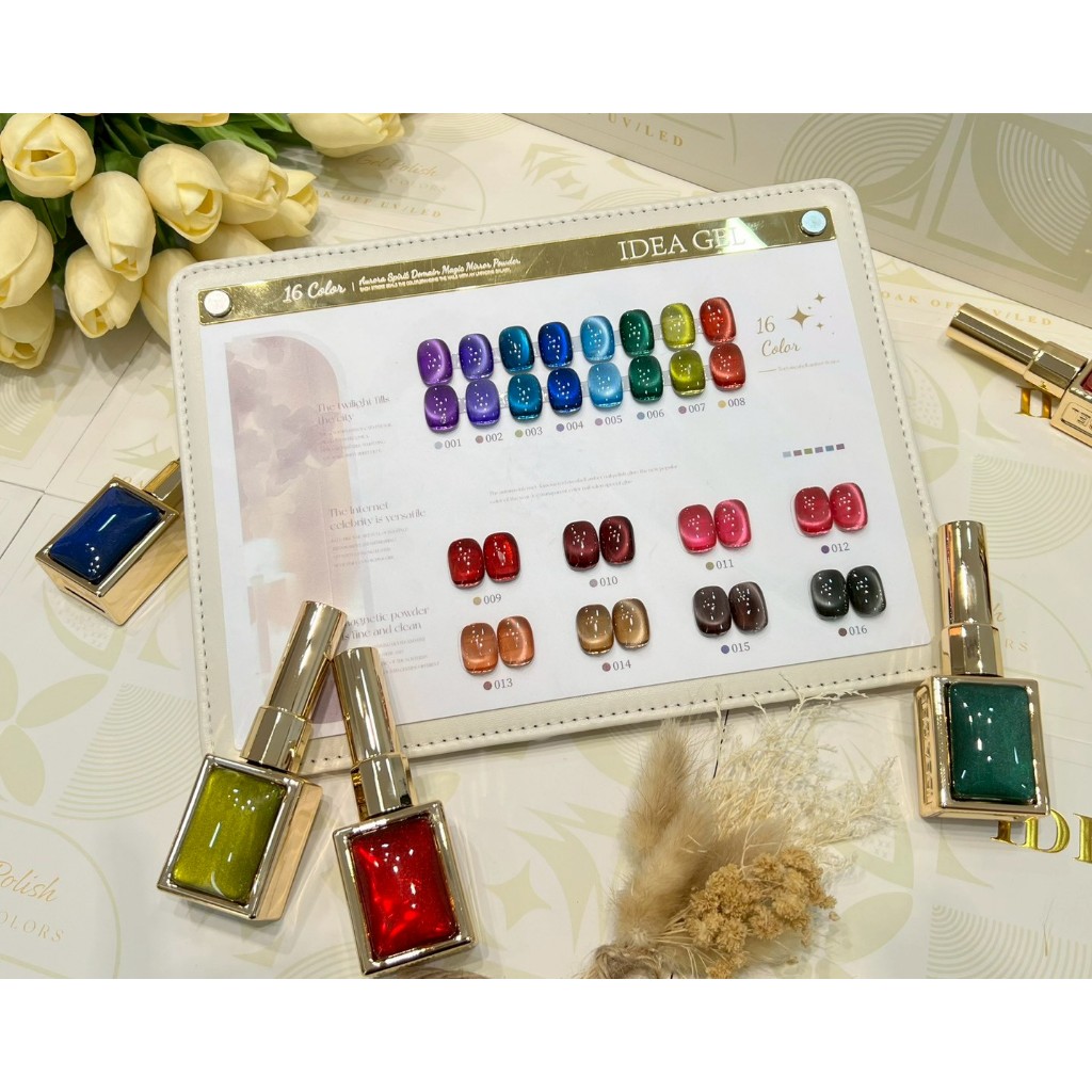 Rainbow dash Set Cat eye 16สี ( IR16-2 ) idea gel 2026 พร้อมชาร์จสำเร็จรูป