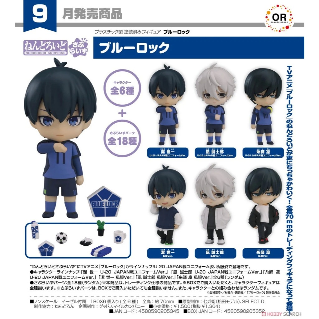 [สุ่ม] Nendoroid Surprise Blue Lock Bilnd BOX กล่องสุ่ม