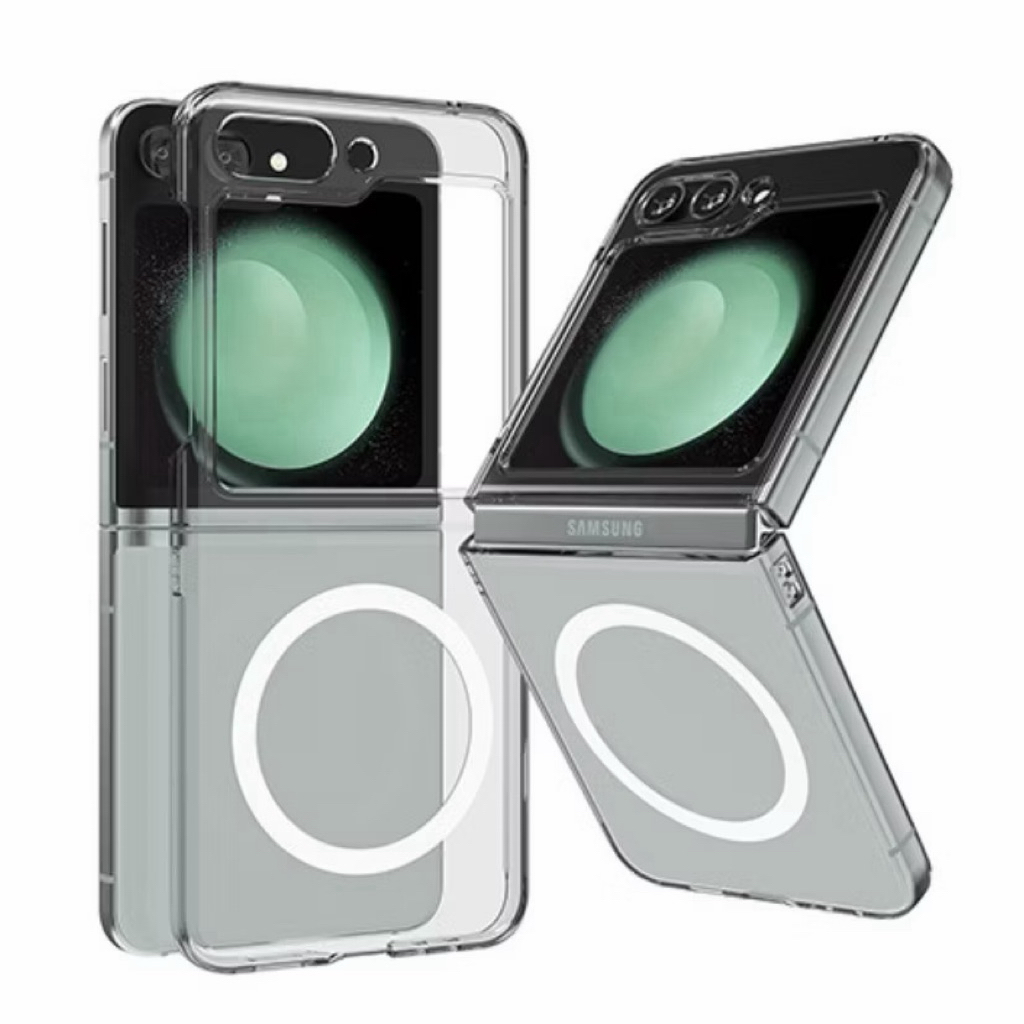 Magnetic series เคสใส สำหรับ SAMSUNG Z Flip 5 4 6 z fold 5 4 ชาร์จไร้สาย TPUใส สินค้าพร้อมส่งจากไทย กล่องขาว