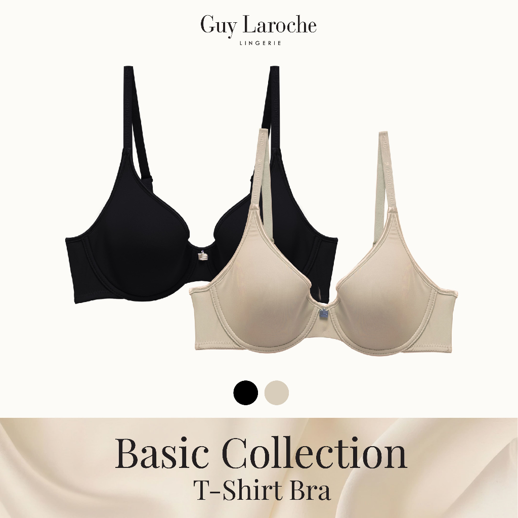[แพ็คคู่] Guy Laroche Lingerie กีลาโรช เสื้อในเต้าเรียบ เสริมฟองน้ำ Soft Mold T-Shirt Bra GB7M63