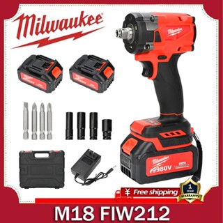 MiIwaukee ประแจไร้สาย M18 FIW212-0 บล็อกกระแทกไร้สาย 18 โวลต…