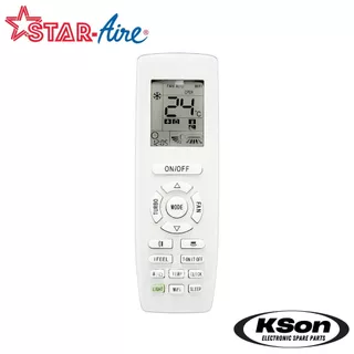 รีโมทแอร์ สตาร์แอร์ อะไหล่แอร์ Star Aire Air Conditioner Remote Control รุ่น DE-125-A