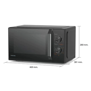TOSHIBA ไมโครเวฟ ความจุ 25 ลิตร รุ่น MW3-MM25PE(BK)