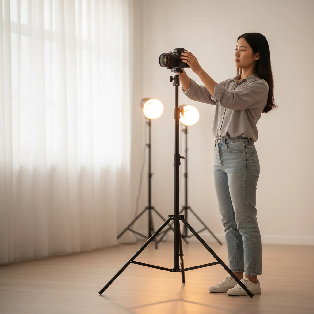 ขาตั้งไฟ Tripod Light Stand 280 cm สีดำ thumbnail 9