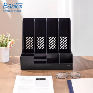[ของขวัญฟรี] Bantex กล่องใส่เอกสารตั้งโต๊ะ แฟ้มตั้งโต๊ะเก็บเอกสาร A4 มีช่องด้านหน้า File Organizer