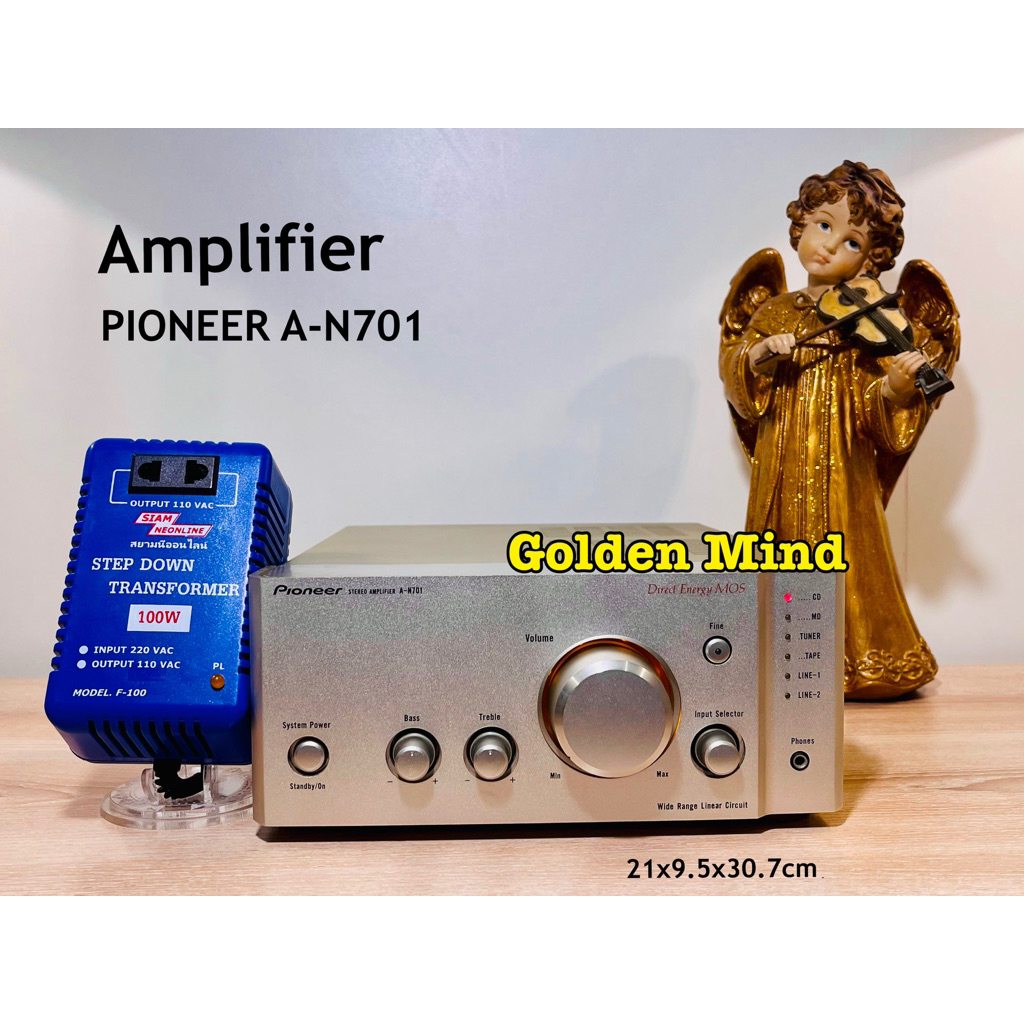 A-01-311225 PIONEER A-N701 เครื่องขยายเสียงมือสองจากประเทศญี่ปุ่น 18+18W 4 ohms