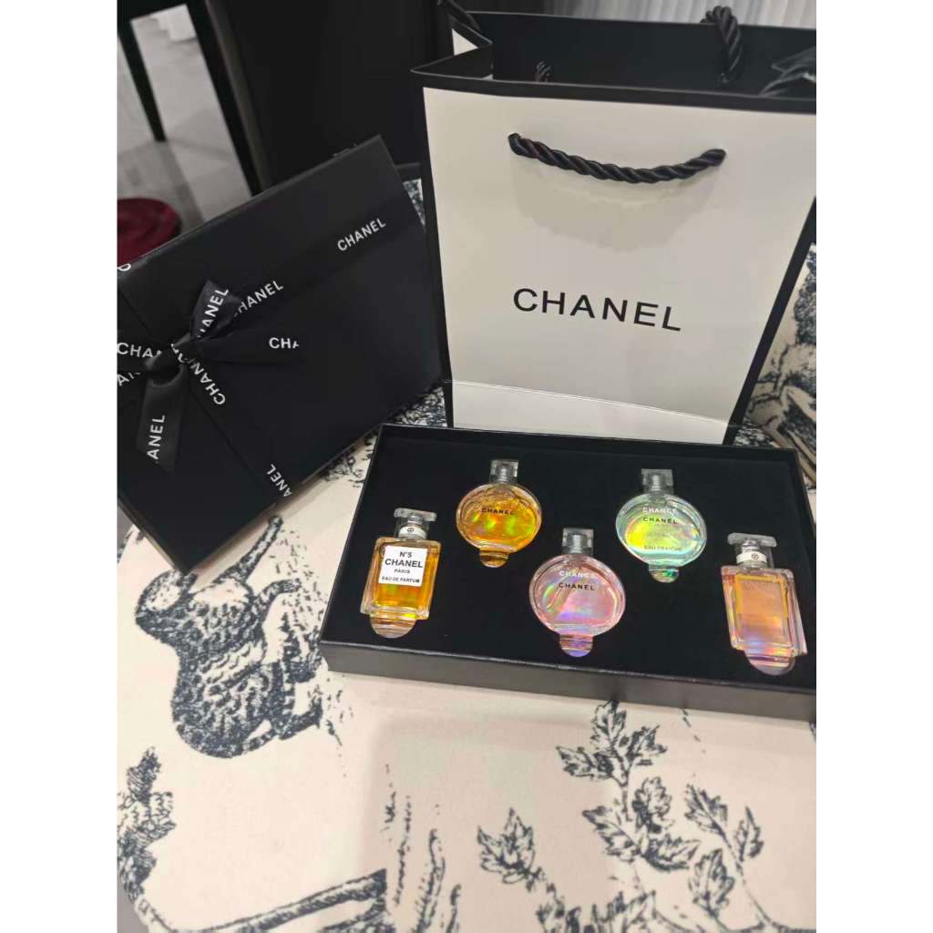 Channel Perfume Gift Set Mini 7.5ml*5กลิ่นดัง Eau Tendre  / Chance EDT / No.5EDP / Coco Mademoiselle