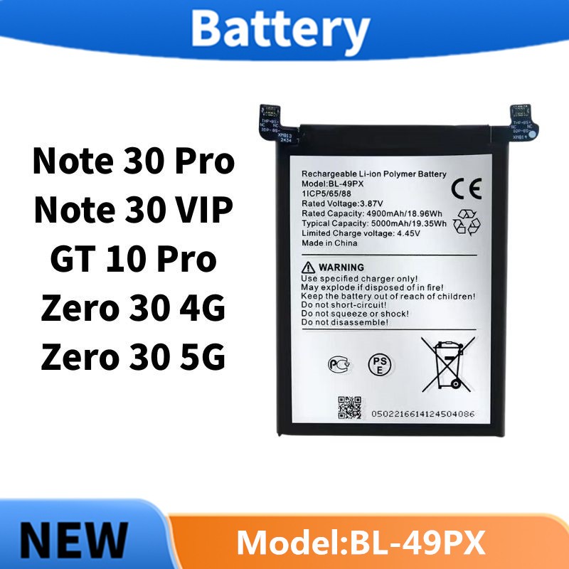 แบตเตอรี่ Battery For INFINIX Note 30 pro 、 GT 10 Pro แบต Note 30 VIP / Zero 30 4G 5G ( BL-49PX )