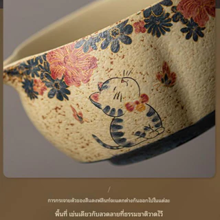 ถ้วยมัทฉะเซรามิกเผาอย่างประณีต อุปกรณ์มัทฉะ ชุดมัทฉะลายวาดด้วยมือ เหมาะสม ชุดมัทฉะดีไซน์ระดับไฮเอนด์/0089