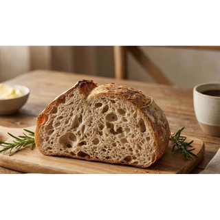 Plain Wholewheat sourdough bread