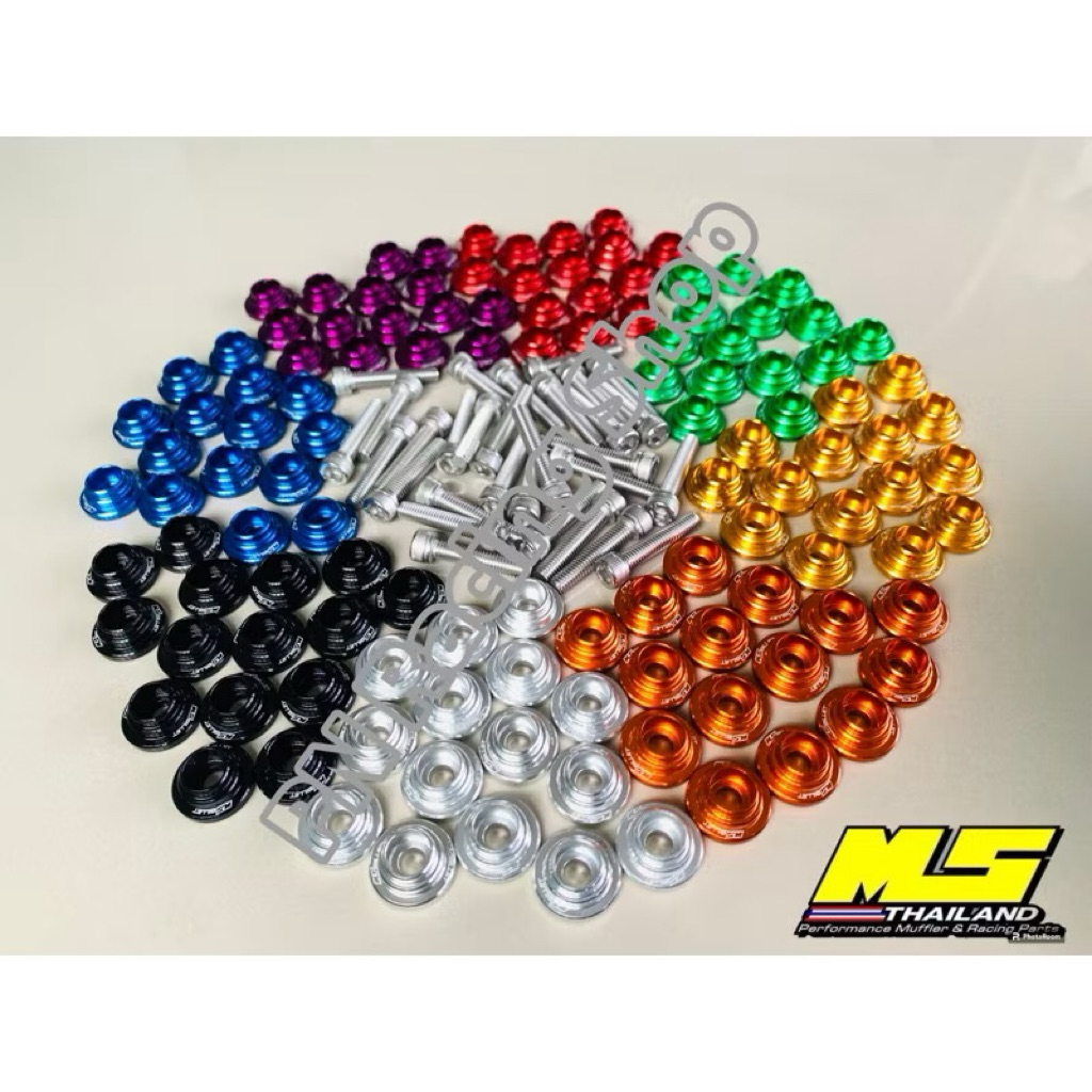 ☢️ชุดน็อตพร้อมแหวนอลูมิเนียม เม้งซัง💥MS Thailand 🔧ตรงรุ่น U2/U3/U4/1.9/2.2/3.0/KD/GD/ยึดคานหน้า🛜