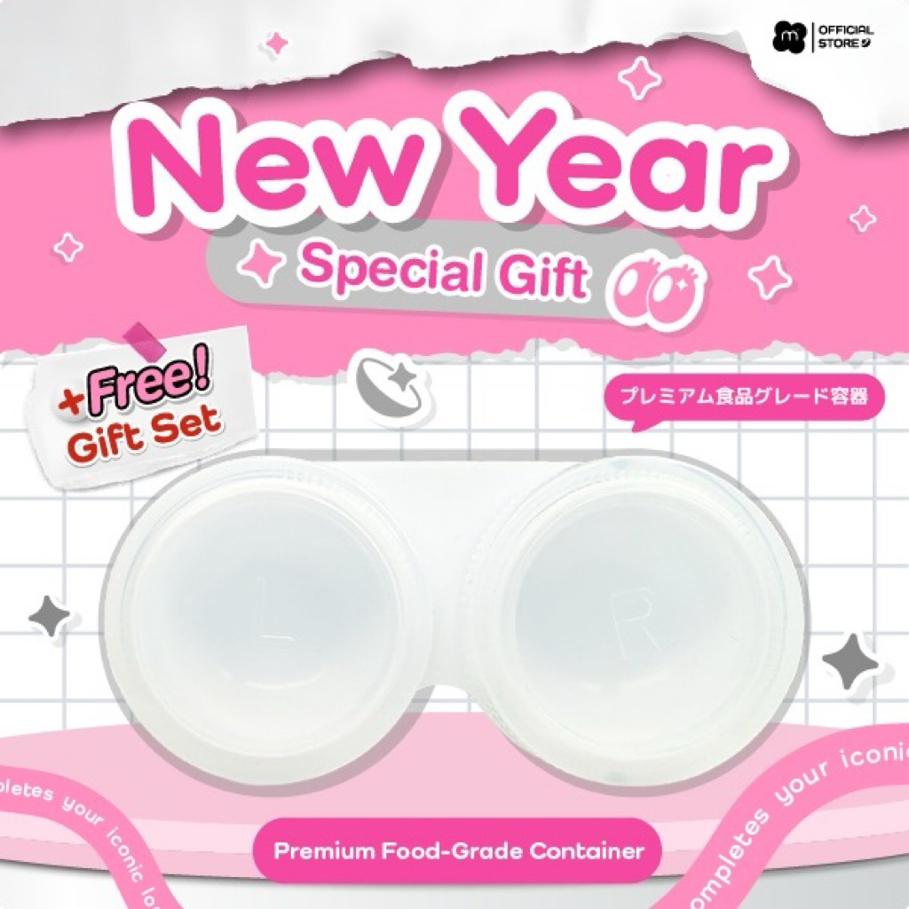 Misslens : ตลับคอนแทคเลนส์(สีขาว)คุณภาพส่งตรงจากเกาหลี  Food Grade