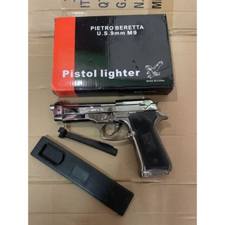 ไฟแช็คปืนไฟแช็ค 9 มมเหนียวไก่ได้ขึ้นลำได้แบบเติมแก๊สไฟฟู่พกพ…