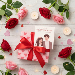การ์ดวาเลนไทน์ ขนาด 6.5x6.5 cm. ความรักขนาดกะทัดรัด แต่ความห…