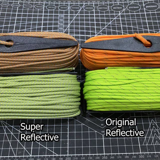เชือก พาราคอร์ด REFLECTIVE PARACORD 550 มีแถบสะท้อนแสง ยาว 100 ฟุต