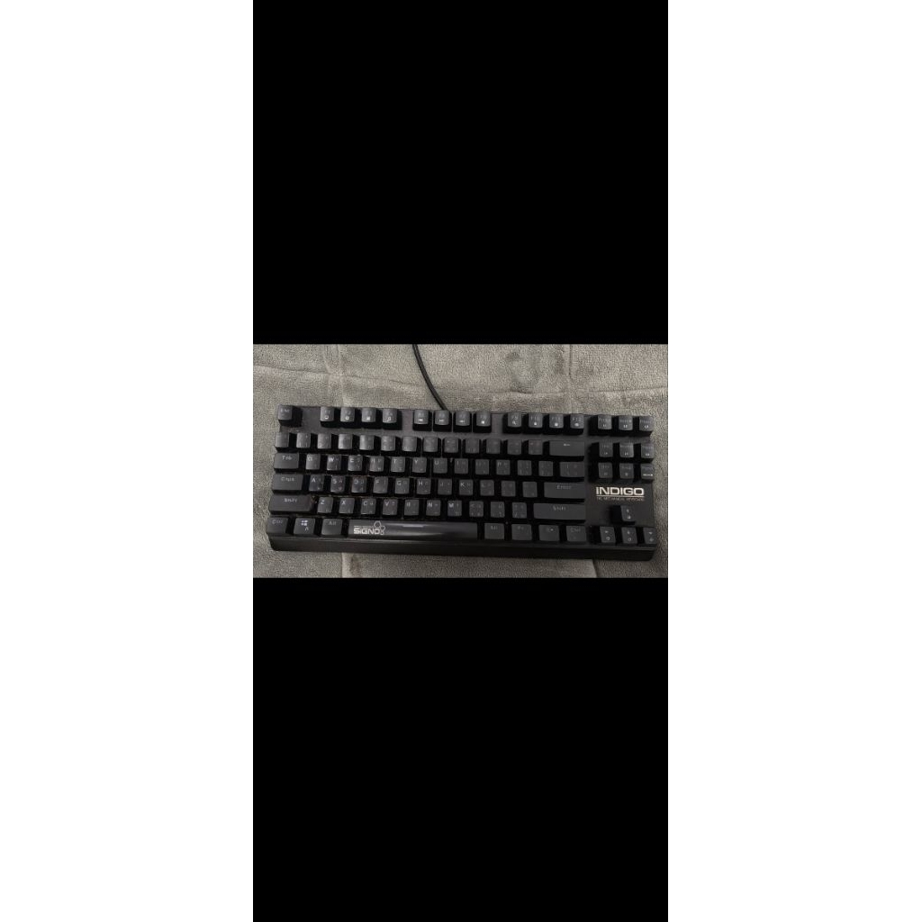 คีย์บอร์ด Signo KB-718 Indigo TKL mechanical keyboard แข็งแรงทนทาน  550 รวมส่ง