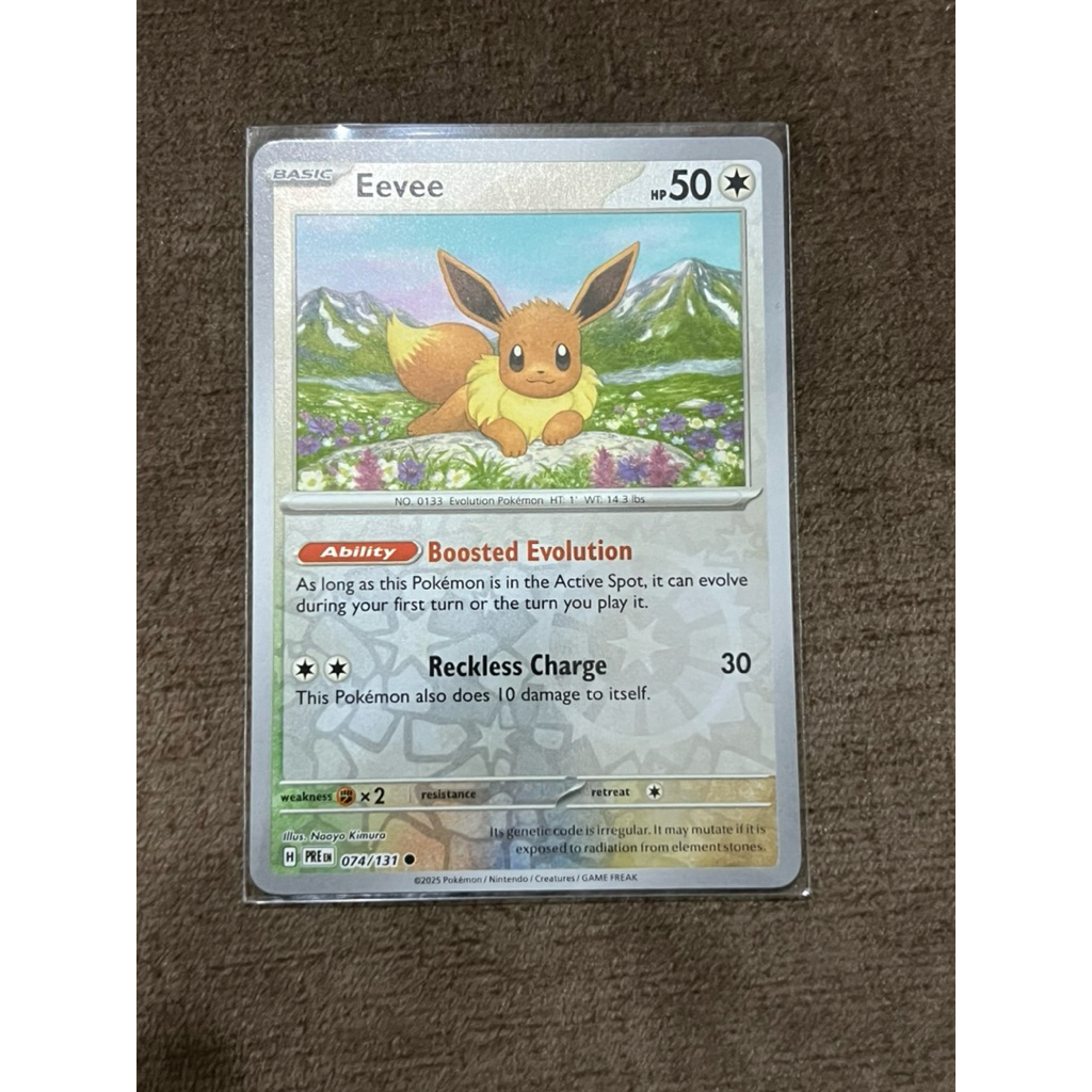 Pokemon card EN Eevee-Reverse Holo (PRE)