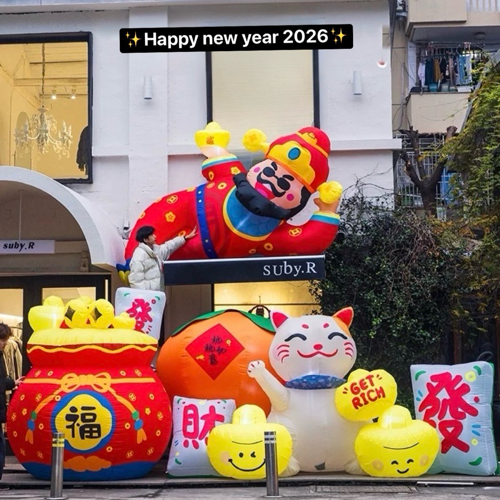 ส่งด่วนจากไทย ตุ๊กตาเทพเจ้า ตกแต่งตรุษจีนผลิตใหม่ 2026 ตกแต่งร้าน คาเฟ่ ทำมุมถ่ายรูป สีสดสวย ถ่ายจากสินค้าจริง