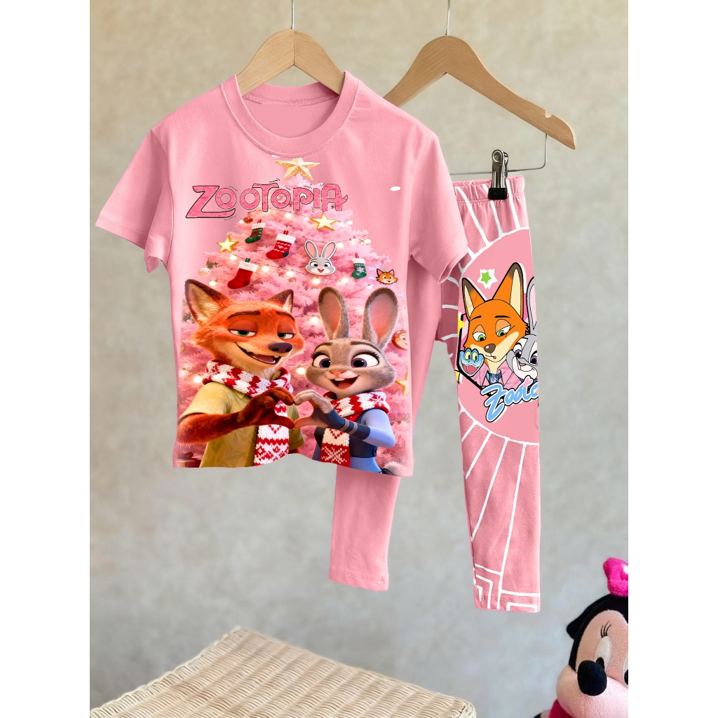 พร้อมส่ง ม32-ม35 7702 เลกกิ้งซูโทเปีย